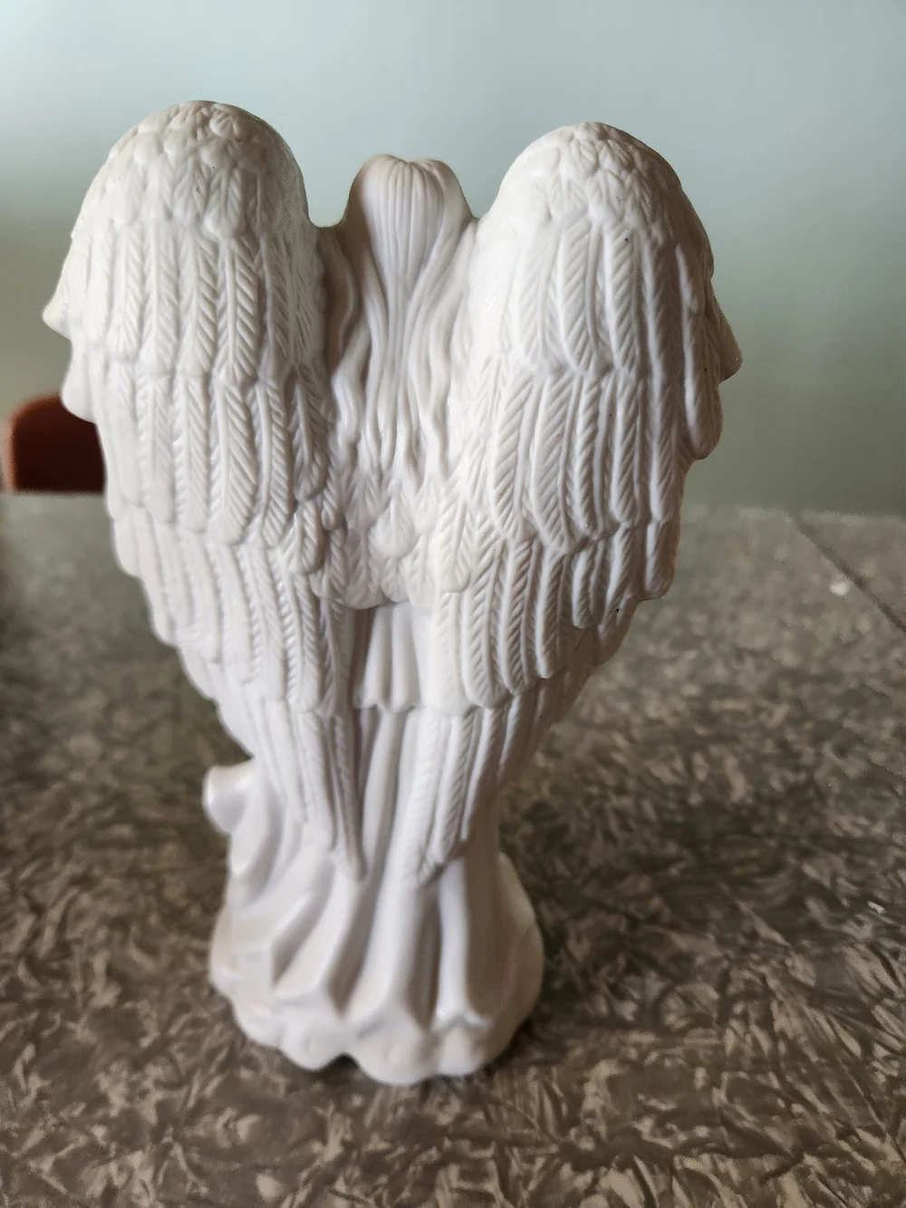 Source Unknown White and Gold Angel Figurine